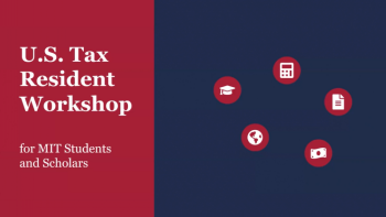 Title Page of Powerpoint Presentation - Tax Resident Workshop for MIT Students and Scholars
