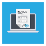 invoice over screen