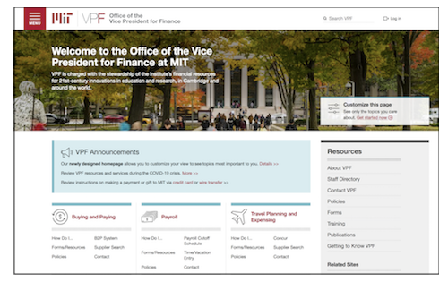 VPF homepage