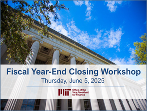 Title Slide of Recorded Fiscal Year-End Workshop